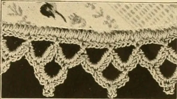 An illustration from The Priscilla crochet book, centerpieces and doilies;, 1915, leaf 18