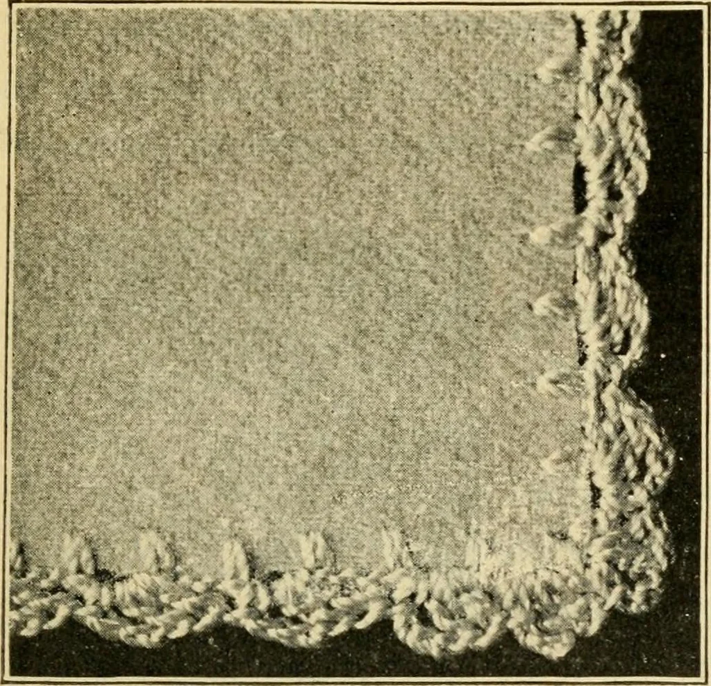 An illustration from Priscilla juniors' crochet book; models and directions for crocheting adapted to girls from 8 to 12 years, 1914, leaf 14