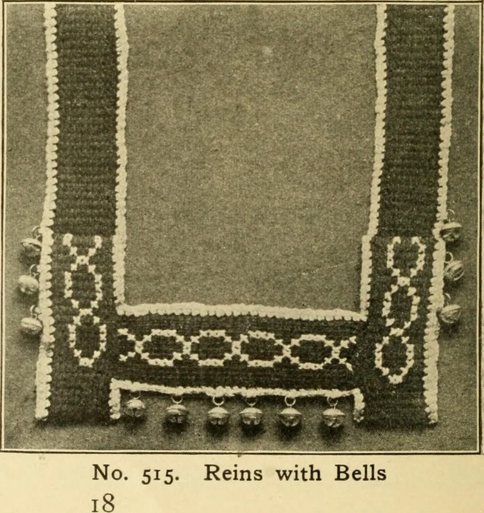 An illustration from Priscilla juniors' crochet book; models and directions for crocheting adapted to girls from 8 to 12 years, 1914, leaf 19