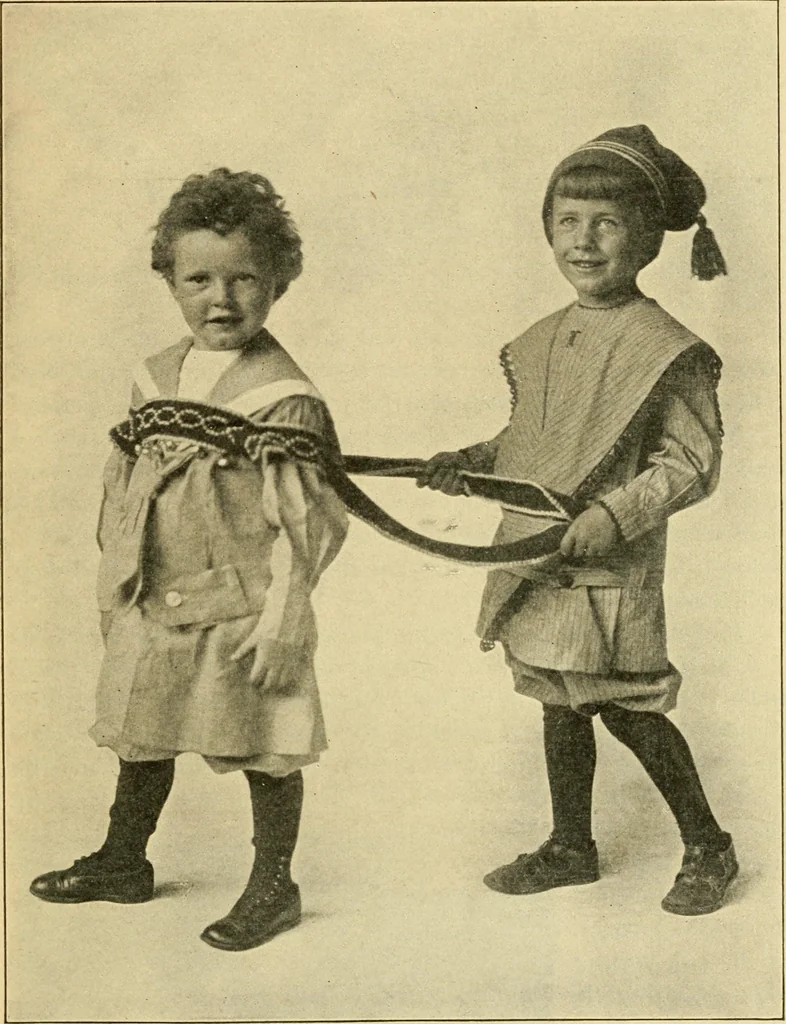 An illustration from Priscilla juniors' crochet book; models and directions for crocheting adapted to girls from 8 to 12 years, 1914, leaf 20