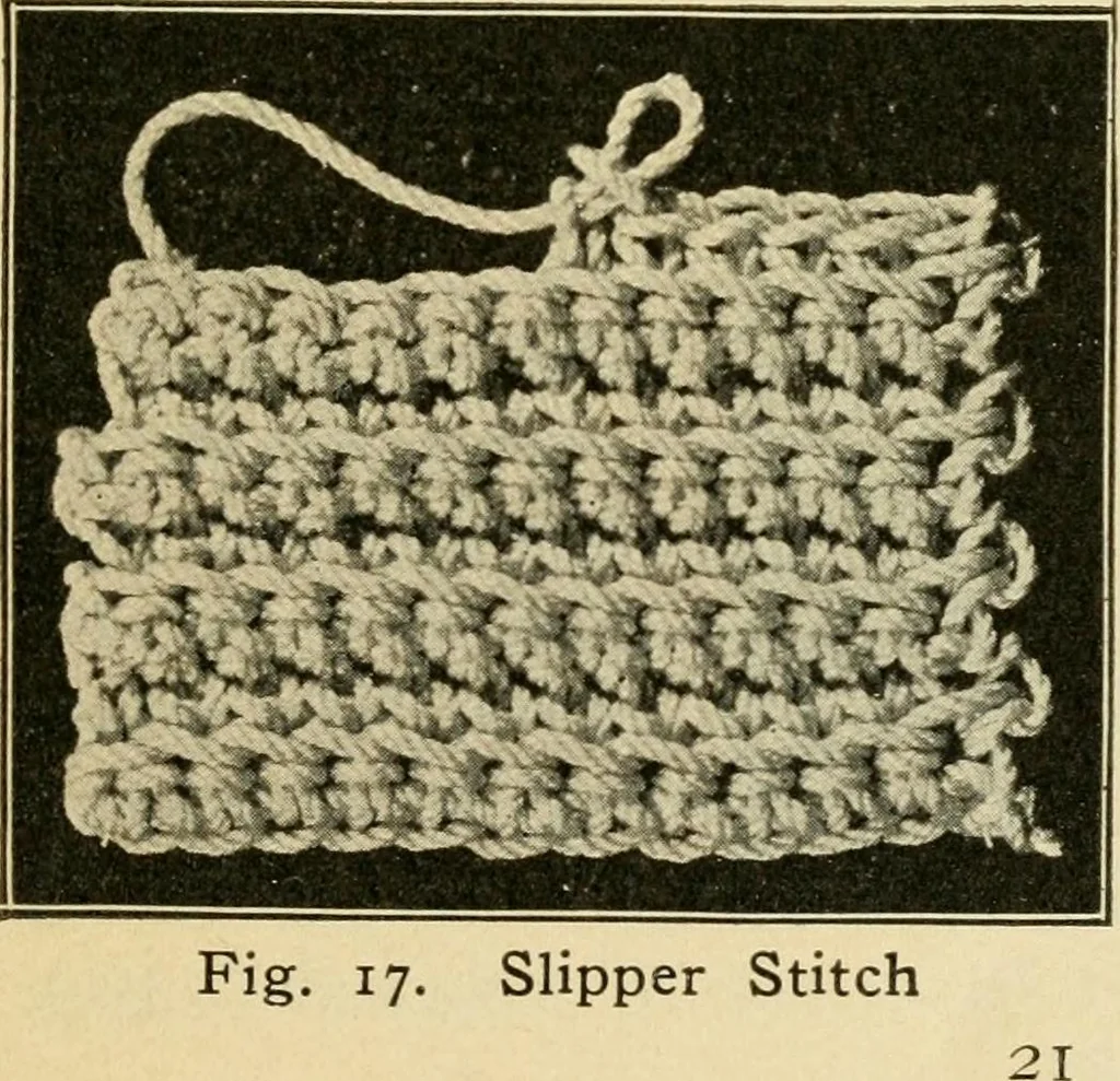 An illustration from Priscilla juniors' crochet book; models and directions for crocheting adapted to girls from 8 to 12 years, 1914, leaf 22