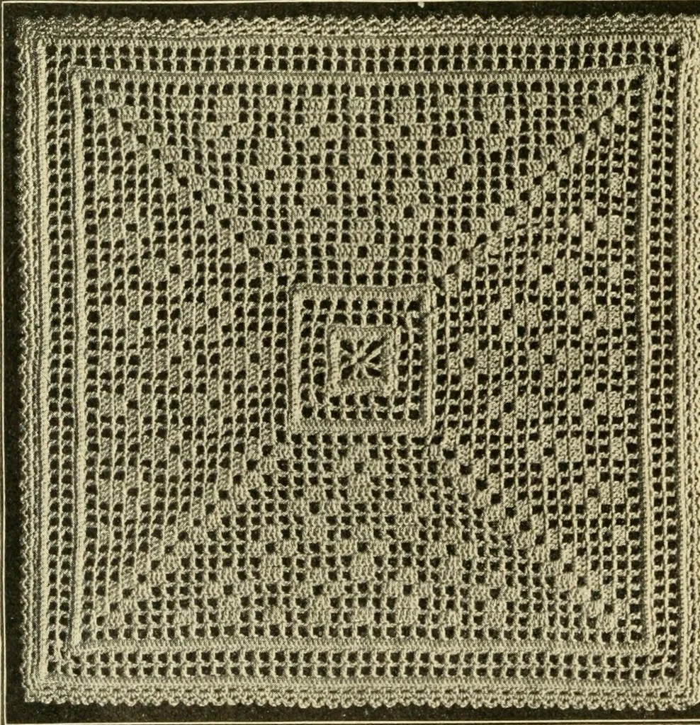 An illustration from Priscilla juniors' crochet book; models and directions for crocheting adapted to girls from 8 to 12 years, 1914, leaf 25
