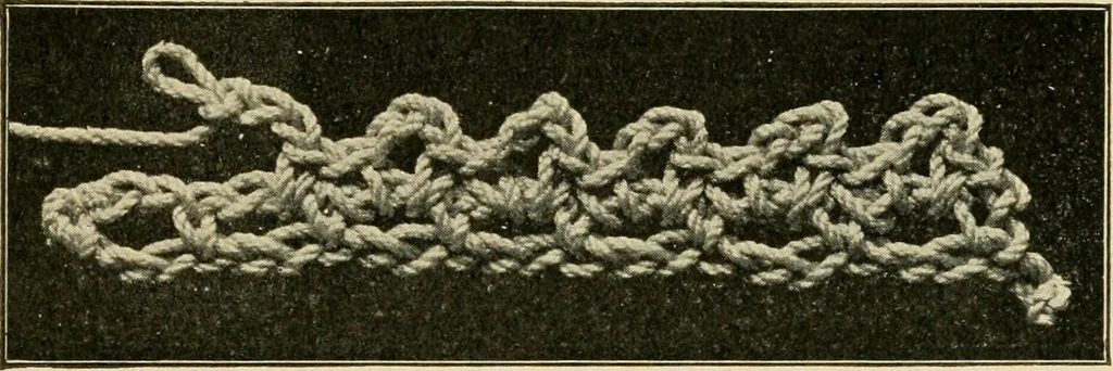 An illustration from Priscilla juniors' crochet book; models and directions for crocheting adapted to girls from 8 to 12 years, 1914, leaf 26