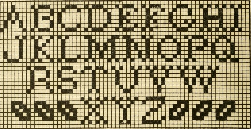 An illustration from Priscilla juniors' crochet book; models and directions for crocheting adapted to girls from 8 to 12 years, 1914, leaf 37