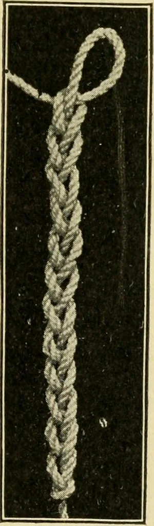 An illustration from Priscilla juniors' crochet book; models and directions for crocheting adapted to girls from 8 to 12 years, 1914, leaf 4