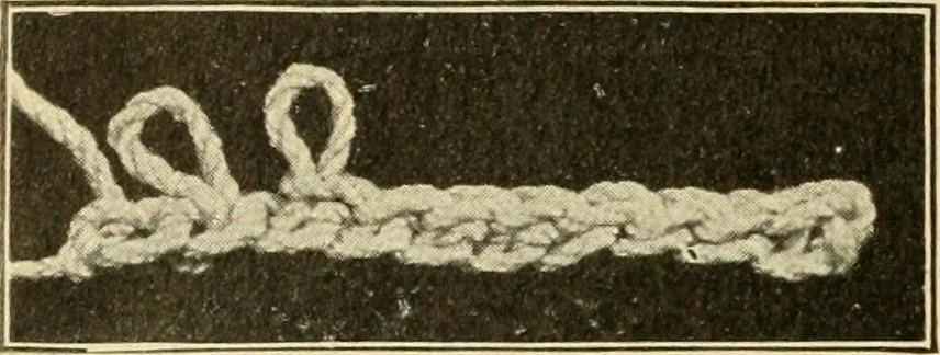 An illustration from Priscilla juniors' crochet book; models and directions for crocheting adapted to girls from 8 to 12 years, 1914, leaf 5