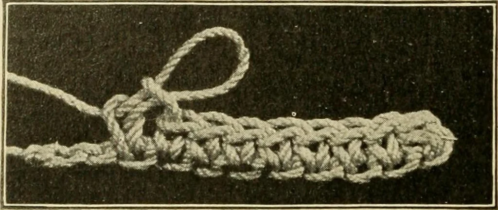 An illustration from Priscilla juniors' crochet book; models and directions for crocheting adapted to girls from 8 to 12 years, 1914, leaf 5