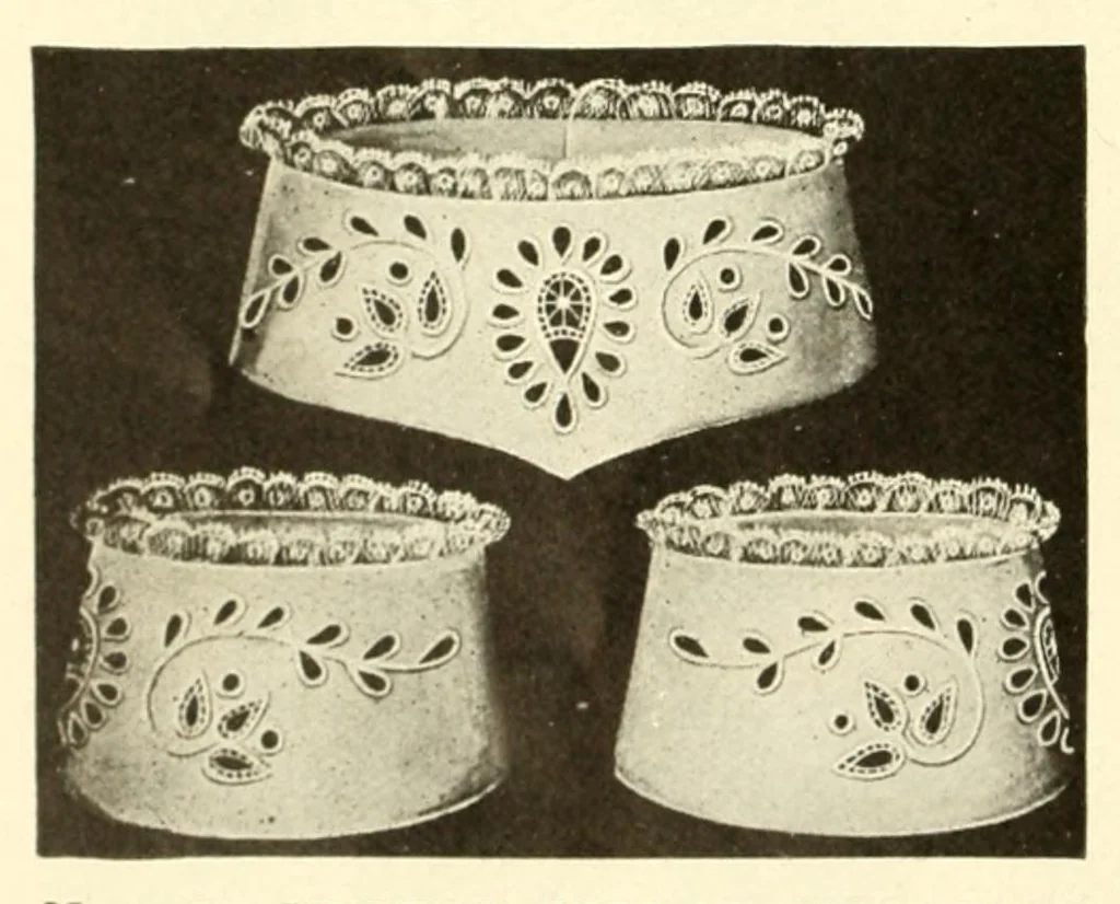 An illustration from The Priscilla needlework book, 1908, leaf 20