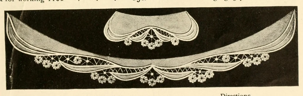 An illustration from The Priscilla needlework book, 1908, leaf 23