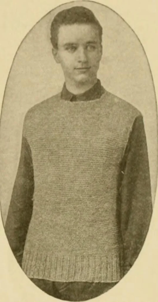 An illustration from The Priscilla war work book, including directions for knitted garments and comfort kits from the American Red cross, and knitted garments for the boy scout, 1917, leaf 10