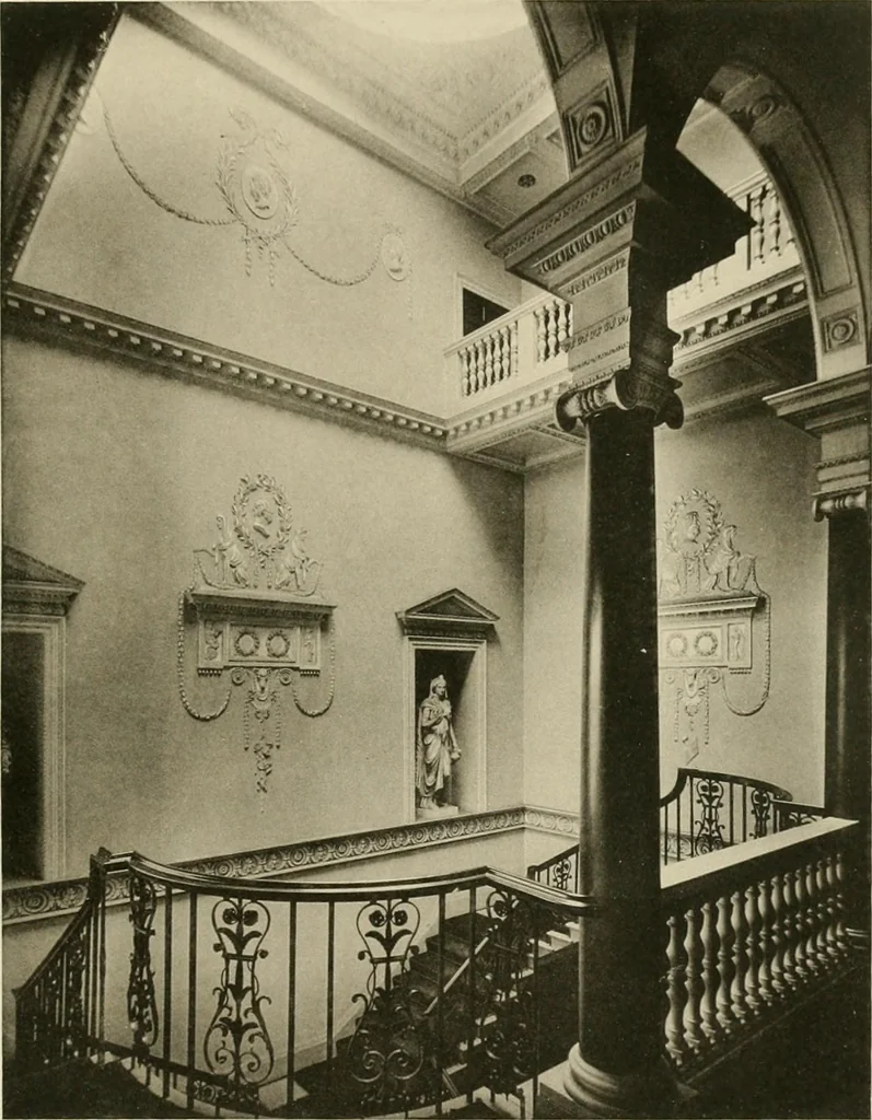 An illustration from The private palaces of London past and present, 1908, leaf 196