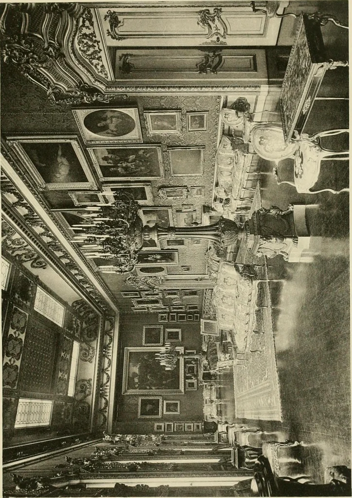 An illustration from The private palaces of London past and present, 1908, leaf 220