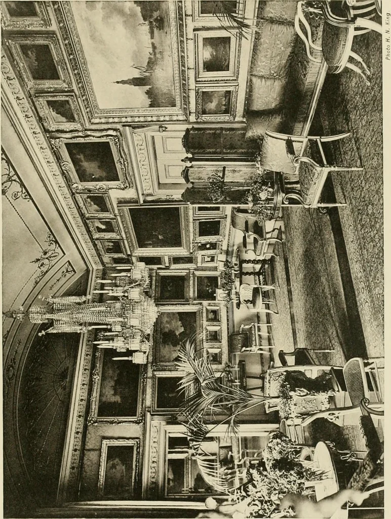 An illustration from The private palaces of London past and present, 1908, leaf 232