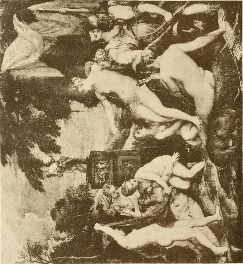 An illustration from The private palaces of London past and present, 1908, leaf 251