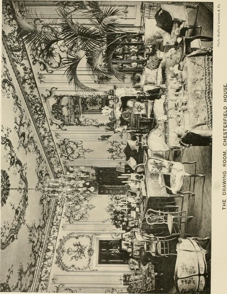 An illustration from The private palaces of London past and present, 1908, leaf 269