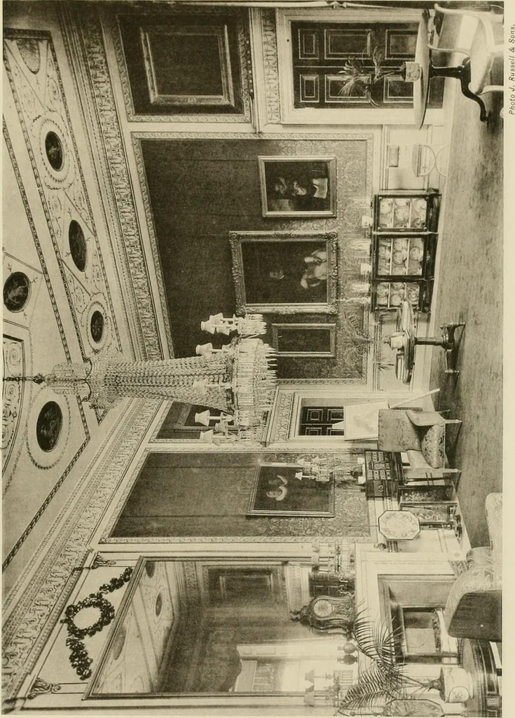 An illustration from The private palaces of London past and present, 1908, leaf 312