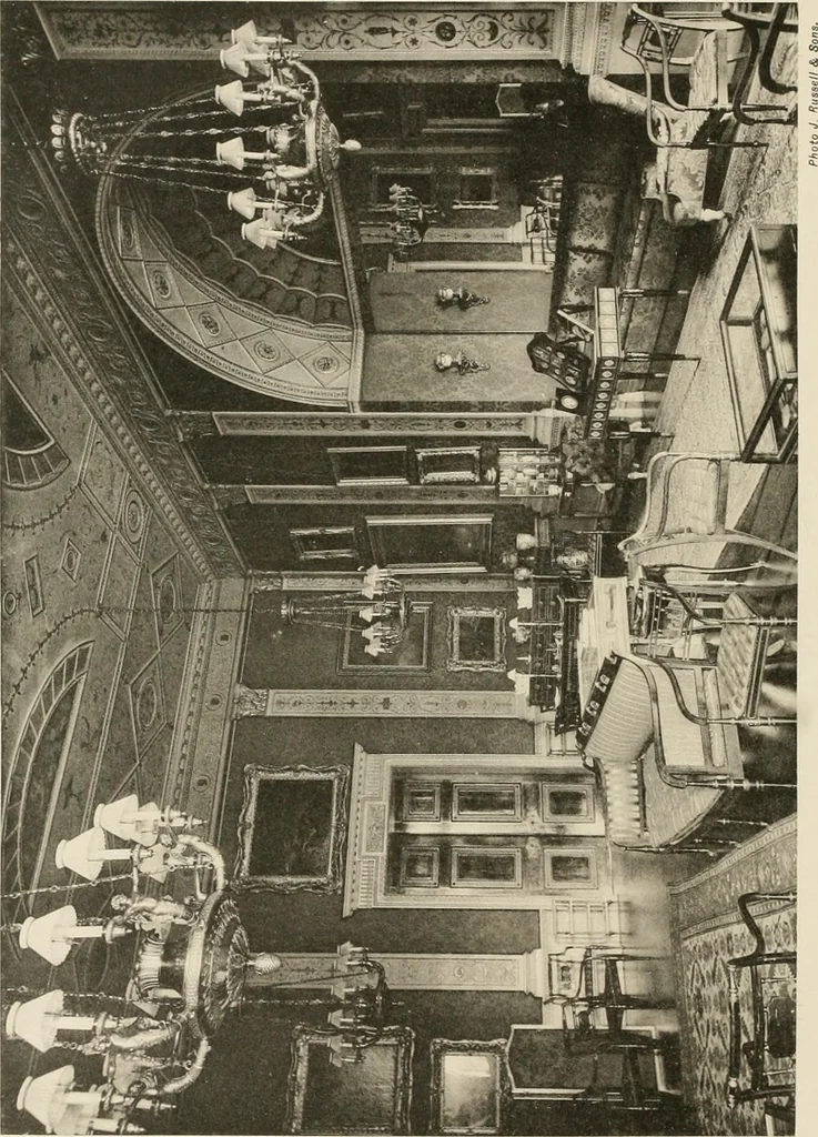 An illustration from The private palaces of London past and present, 1908, leaf 357