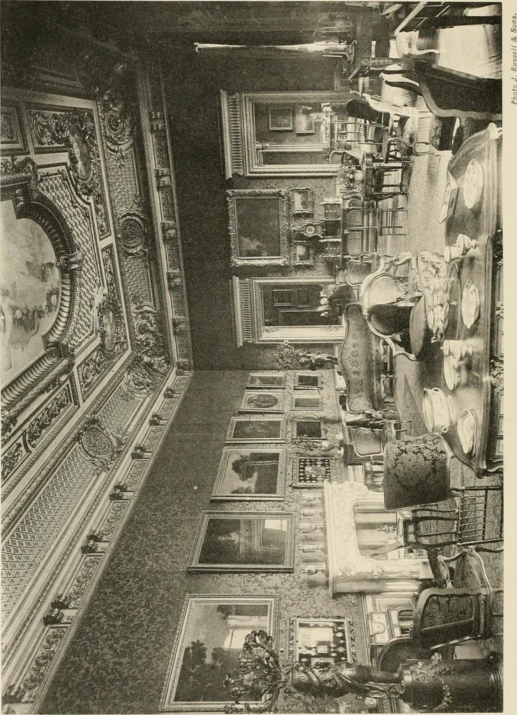 An illustration from The private palaces of London past and present, 1908, leaf 397