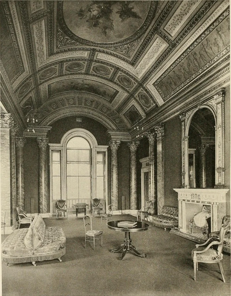 An illustration from The private palaces of London past and present, 1908, leaf 435