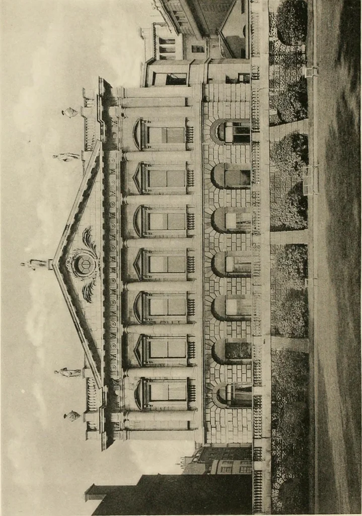 An illustration from The private palaces of London past and present, 1908, leaf 439