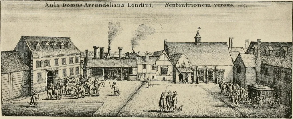 An illustration from The private palaces of London past and present, 1908, leaf 57