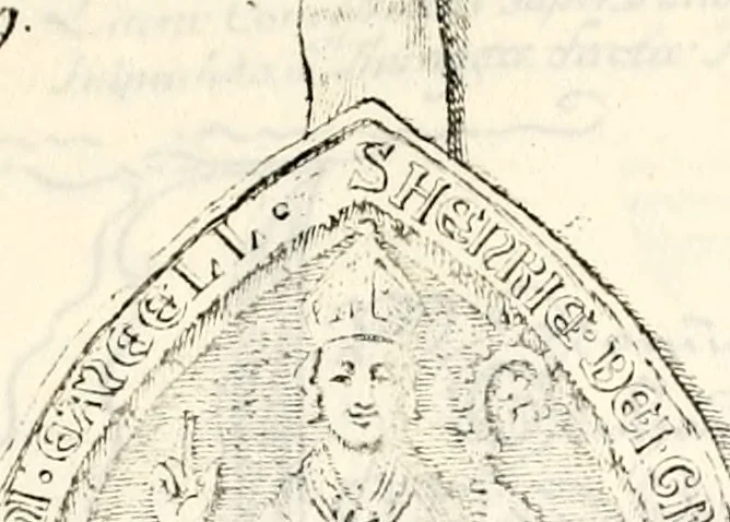 An illustration from Proben des hohen Teütschen Reichs Adels, oder, Sammlungen alter Denkmäler, Grabsteinen, Wappen, Inn- und Urschriften, u: d: nach ihrem wahren Urbilde aufgenommen unter offener Treüe bewähret und durch Anenbäume auch sonstige Nachrichten erkläret und erläuteret, 1775, leaf 258