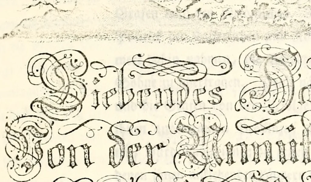 An illustration from Proben des hohen Teütschen Reichs Adels, oder, Sammlungen alter Denkmäler, Grabsteinen, Wappen, Inn- und Urschriften, u: d: nach ihrem wahren Urbilde aufgenommen unter offener Treüe bewähret und durch Anenbäume auch sonstige Nachrichten erkläret und erläuteret, 1775, leaf 268
