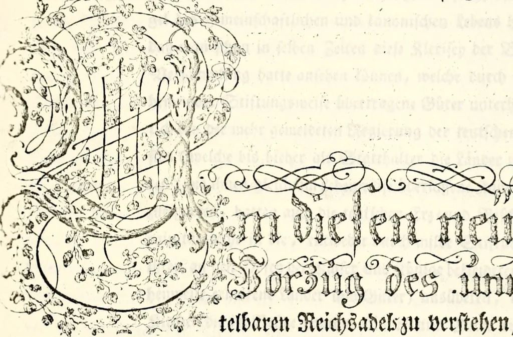 An illustration from Proben des hohen Teütschen Reichs Adels, oder, Sammlungen alter Denkmäler, Grabsteinen, Wappen, Inn- und Urschriften, u: d: nach ihrem wahren Urbilde aufgenommen unter offener Treüe bewähret und durch Anenbäume auch sonstige Nachrichten erkläret und erläuteret, 1775, leaf 288