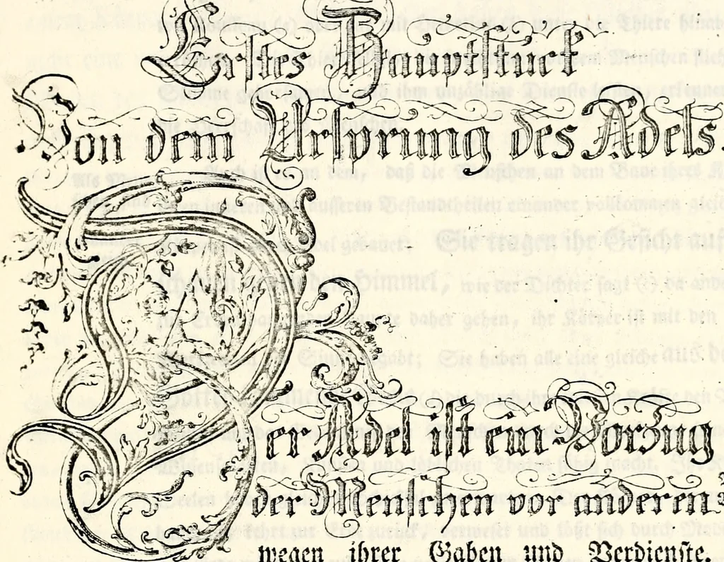 An illustration from Proben des hohen Teütschen Reichs Adels, oder, Sammlungen alter Denkmäler, Grabsteinen, Wappen, Inn- und Urschriften, u: d: nach ihrem wahren Urbilde aufgenommen unter offener Treüe bewähret und durch Anenbäume auch sonstige Nachrichten erkläret und erläuteret, 1775, leaf 40