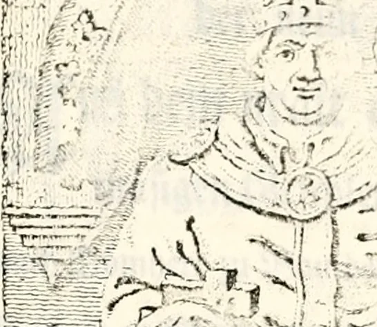 An illustration from Proben des hohen Teütschen Reichs Adels, oder, Sammlungen alter Denkmäler, Grabsteinen, Wappen, Inn- und Urschriften, u: d: nach ihrem wahren Urbilde aufgenommen unter offener Treüe bewähret und durch Anenbäume auch sonstige Nachrichten erkläret und erläuteret, 1775, leaf 572