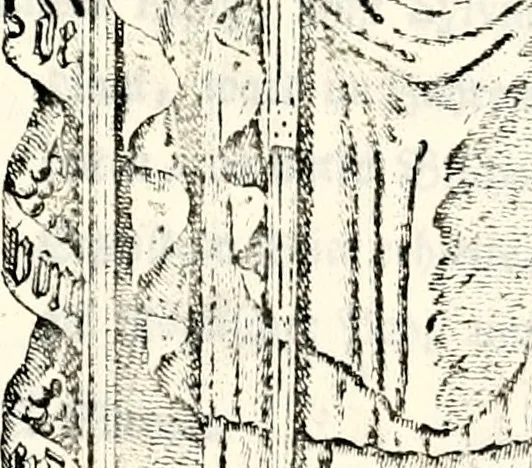An illustration from Proben des hohen Teütschen Reichs Adels, oder, Sammlungen alter Denkmäler, Grabsteinen, Wappen, Inn- und Urschriften, u: d: nach ihrem wahren Urbilde aufgenommen unter offener Treüe bewähret und durch Anenbäume auch sonstige Nachrichten erkläret und erläuteret, 1775, leaf 642