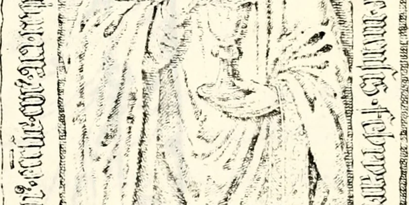 An illustration from Proben des hohen Teütschen Reichs Adels, oder, Sammlungen alter Denkmäler, Grabsteinen, Wappen, Inn- und Urschriften, u: d: nach ihrem wahren Urbilde aufgenommen unter offener Treüe bewähret und durch Anenbäume auch sonstige Nachrichten erkläret und erläuteret, 1775, leaf 712