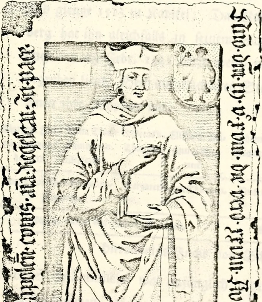 An illustration from Proben des hohen Teütschen Reichs Adels, oder, Sammlungen alter Denkmäler, Grabsteinen, Wappen, Inn- und Urschriften, u: d: nach ihrem wahren Urbilde aufgenommen unter offener Treüe bewähret und durch Anenbäume auch sonstige Nachrichten erkläret und erläuteret, 1775, leaf 790