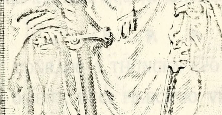 An illustration from Proben des hohen Teütschen Reichs Adels, oder, Sammlungen alter Denkmäler, Grabsteinen, Wappen, Inn- und Urschriften, u: d: nach ihrem wahren Urbilde aufgenommen unter offener Treüe bewähret und durch Anenbäume auch sonstige Nachrichten erkläret und erläuteret, 1775, leaf 108