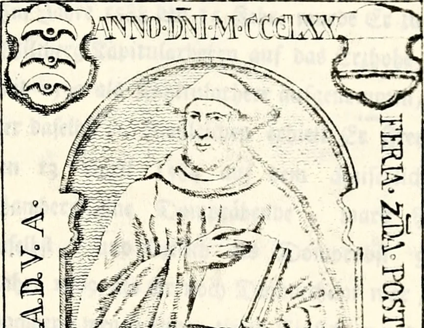 An illustration from Proben des hohen Teütschen Reichs Adels, oder, Sammlungen alter Denkmäler, Grabsteinen, Wappen, Inn- und Urschriften, u: d: nach ihrem wahren Urbilde aufgenommen unter offener Treüe bewähret und durch Anenbäume auch sonstige Nachrichten erkläret und erläuteret, 1775, leaf 272