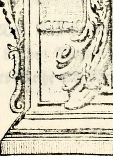 An illustration from Proben des hohen Teütschen Reichs Adels, oder, Sammlungen alter Denkmäler, Grabsteinen, Wappen, Inn- und Urschriften, u: d: nach ihrem wahren Urbilde aufgenommen unter offener Treüe bewähret und durch Anenbäume auch sonstige Nachrichten erkläret und erläuteret, 1775, leaf 366