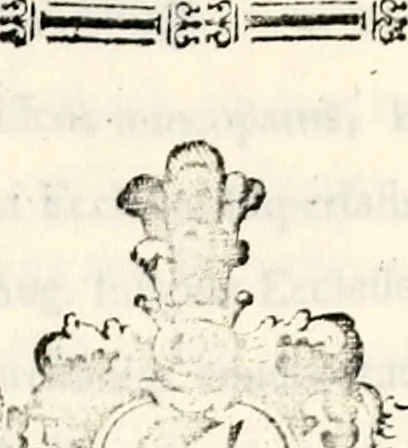 An illustration from Proben des hohen Teütschen Reichs Adels, oder, Sammlungen alter Denkmäler, Grabsteinen, Wappen, Inn- und Urschriften, u: d: nach ihrem wahren Urbilde aufgenommen unter offener Treüe bewähret und durch Anenbäume auch sonstige Nachrichten erkläret und erläuteret, 1775, leaf 610