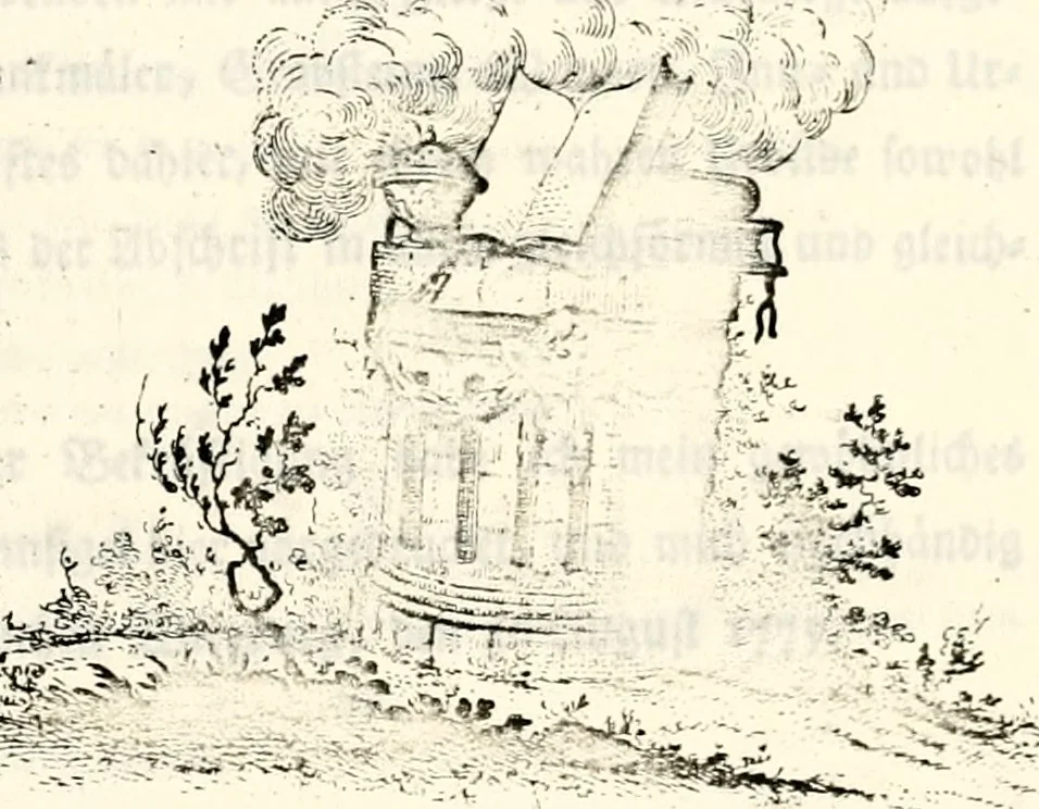 An illustration from Proben des hohen Teütschen Reichs Adels, oder, Sammlungen alter Denkmäler, Grabsteinen, Wappen, Inn- und Urschriften, u: d: nach ihrem wahren Urbilde aufgenommen unter offener Treüe bewähret und durch Anenbäume auch sonstige Nachrichten erkläret und erläuteret, 1775, leaf 790