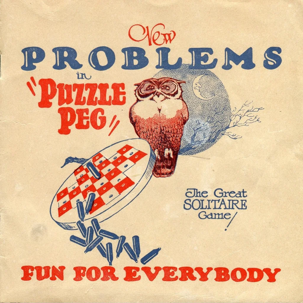 An illustration from Problems In ' Puzzle Peg', and New Problems In ' Puzzle Peg', 1922, leaf 168