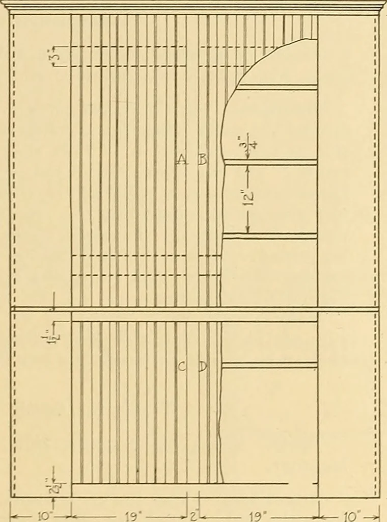 An illustration from Problems in farm woodwork for agricultural schools, high schools, industrial schools, and country schools, 1915, leaf 78