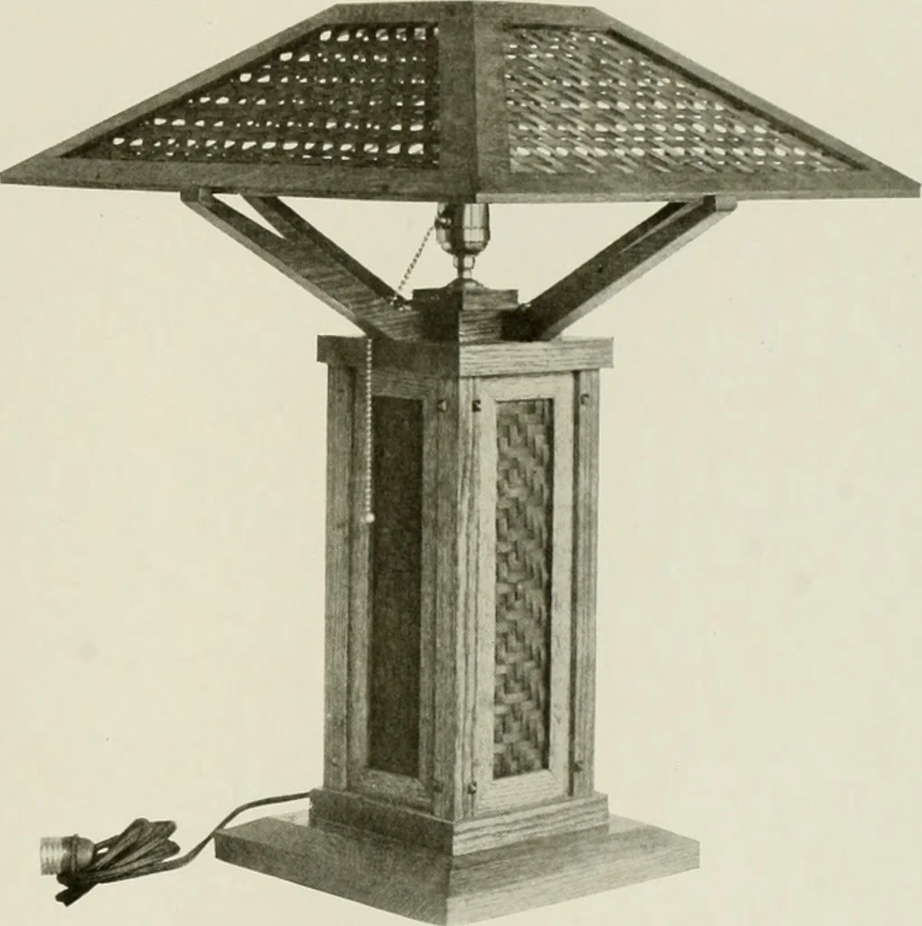 An illustration from Problems in woodwork in combination with other materials for elementary manual training, 1917, leaf 100