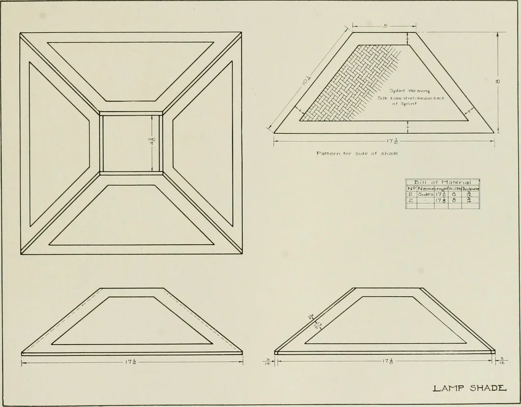 An illustration from Problems in woodwork in combination with other materials for elementary manual training, 1917, leaf 102