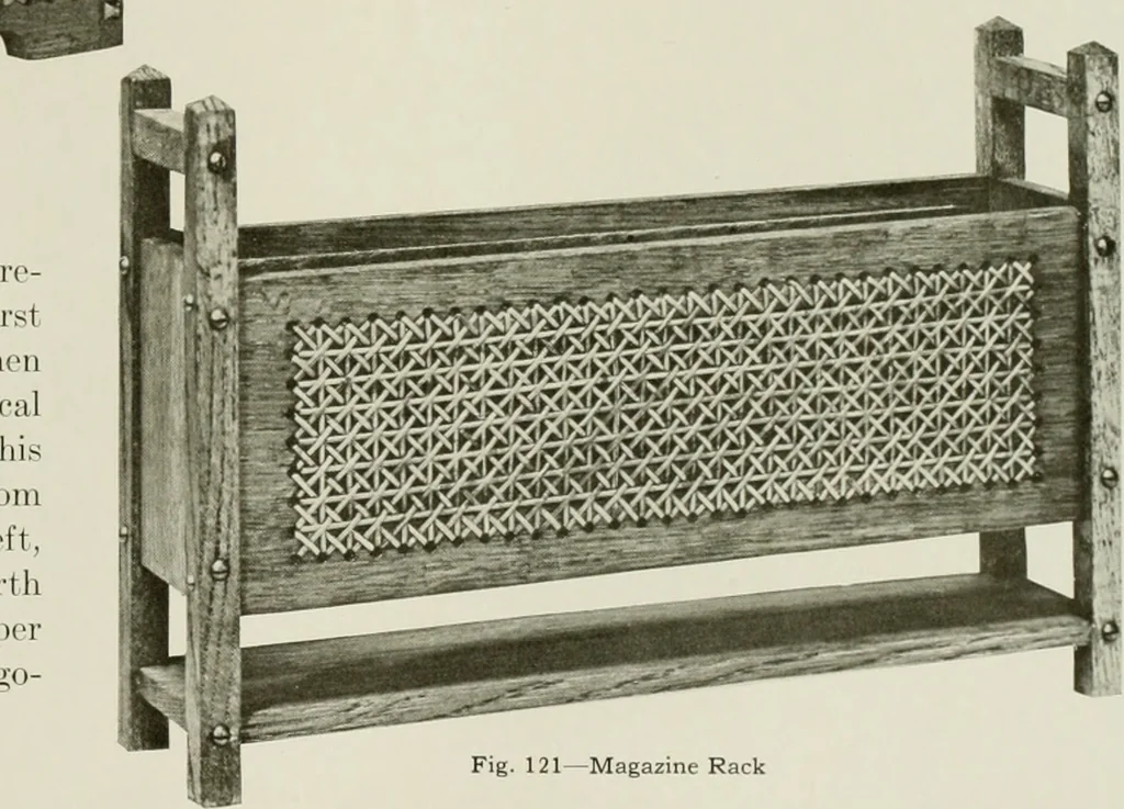 An illustration from Problems in woodwork in combination with other materials for elementary manual training, 1917, leaf 122