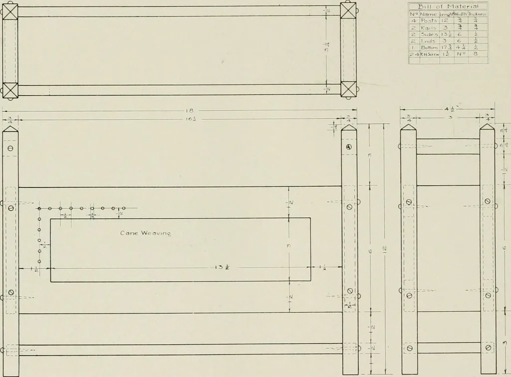 An illustration from Problems in woodwork in combination with other materials for elementary manual training, 1917, leaf 123