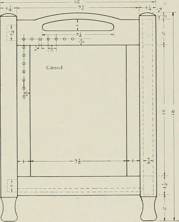 An illustration from Problems in woodwork in combination with other materials for elementary manual training, 1917, leaf 135