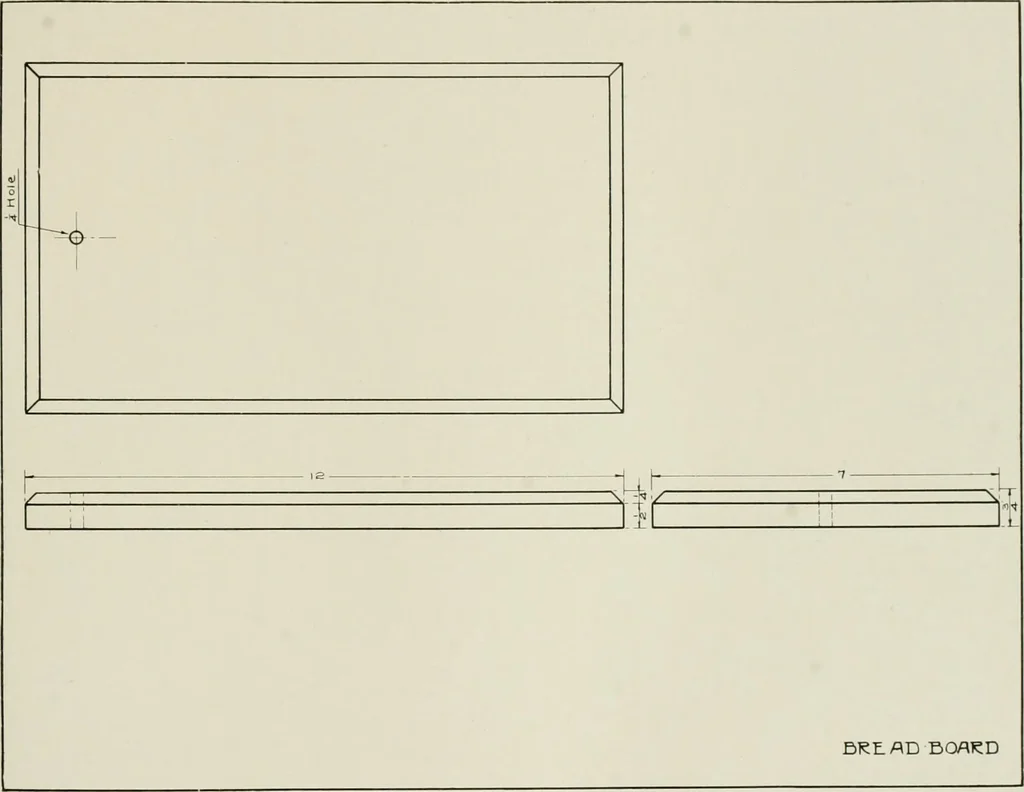 An illustration from Problems in woodwork in combination with other materials for elementary manual training, 1917, leaf 14