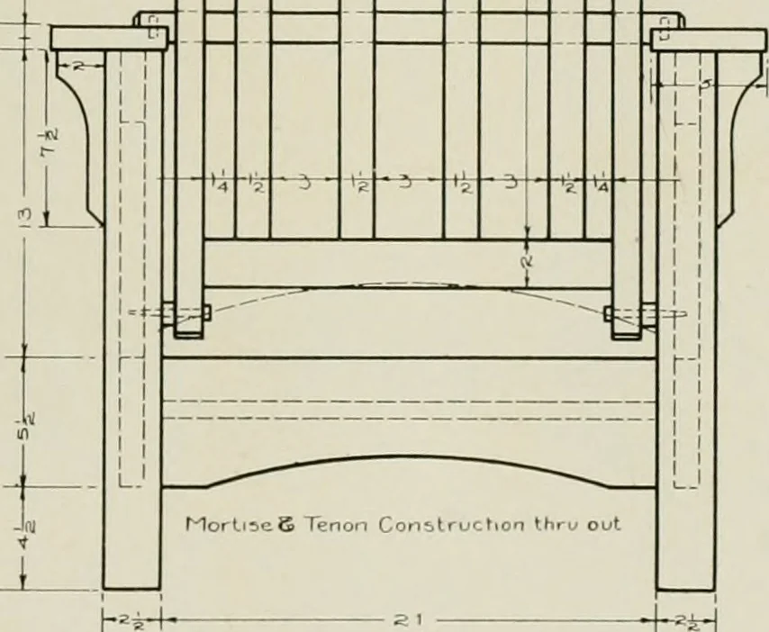An illustration from Problems in woodwork in combination with other materials for elementary manual training, 1917, leaf 142