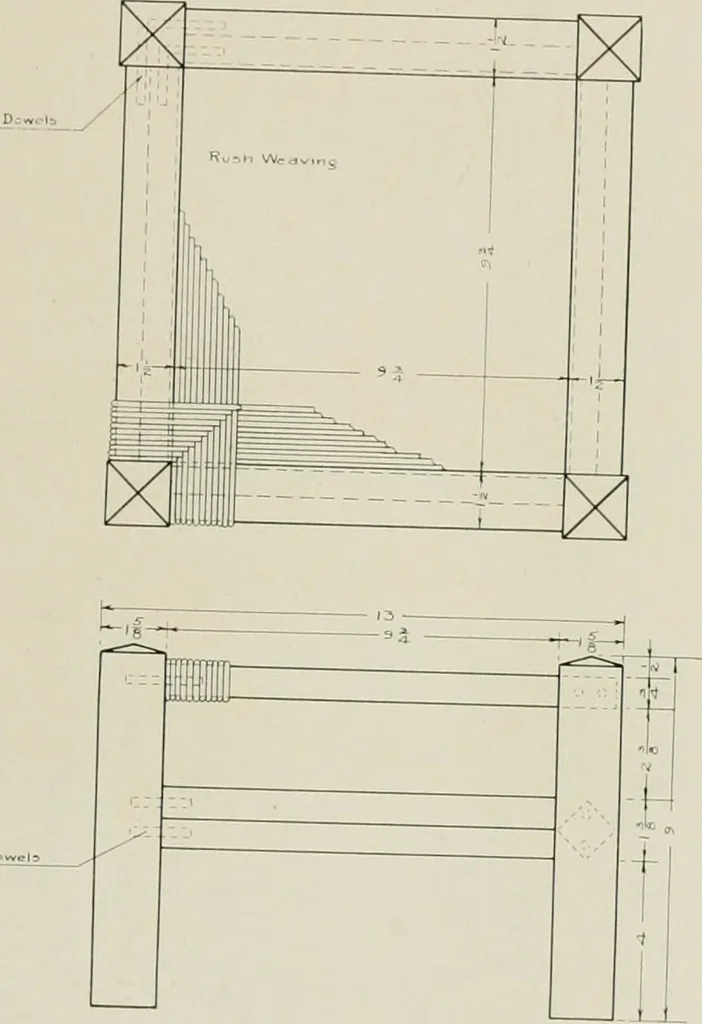 An illustration from Problems in woodwork in combination with other materials for elementary manual training, 1917, leaf 154