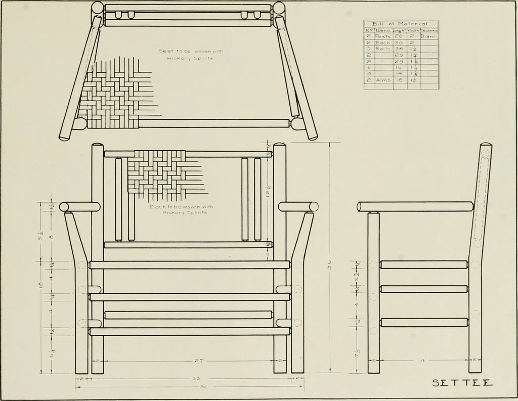 An illustration from Problems in woodwork in combination with other materials for elementary manual training, 1917, leaf 168