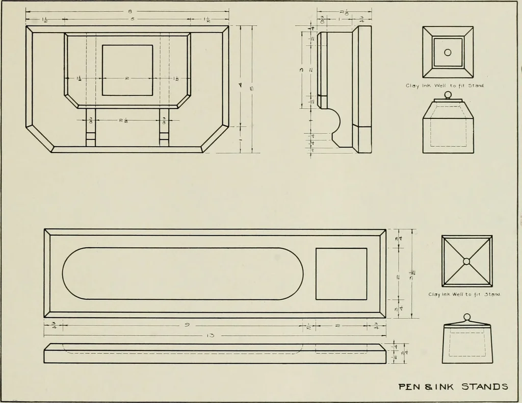 An illustration from Problems in woodwork in combination with other materials for elementary manual training, 1917, leaf 18